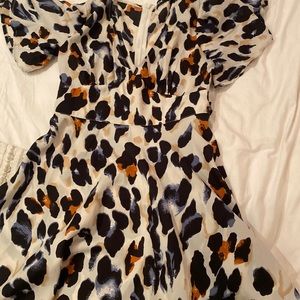 Multi color flair dress